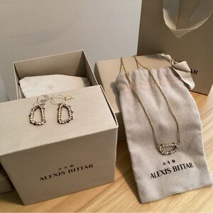 Alexis Bittar Gold and Silver Modern Necklace